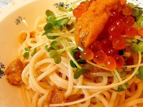 ちょっと贅沢に 粒ウニといくらの和風パスタ レシピ 作り方 By はちわれ413 楽天レシピ ちょっと贅沢に 粒ウニといくらの和風パスタ レシピ 作り方 By はちわれ413 楽天レシピ
